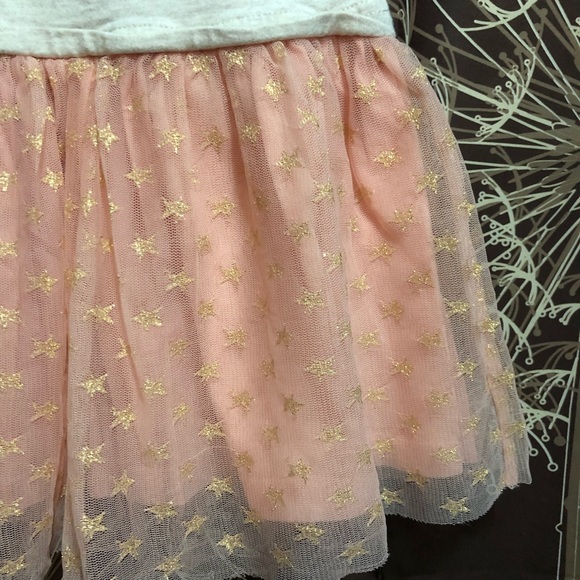 SOLD ✅ HANNA ANDERSSON Pink Tulle Star Dress Sz 5 - Picture 2 of 7